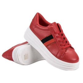 SHELOVET Scarpe sportive rosse rosso 1