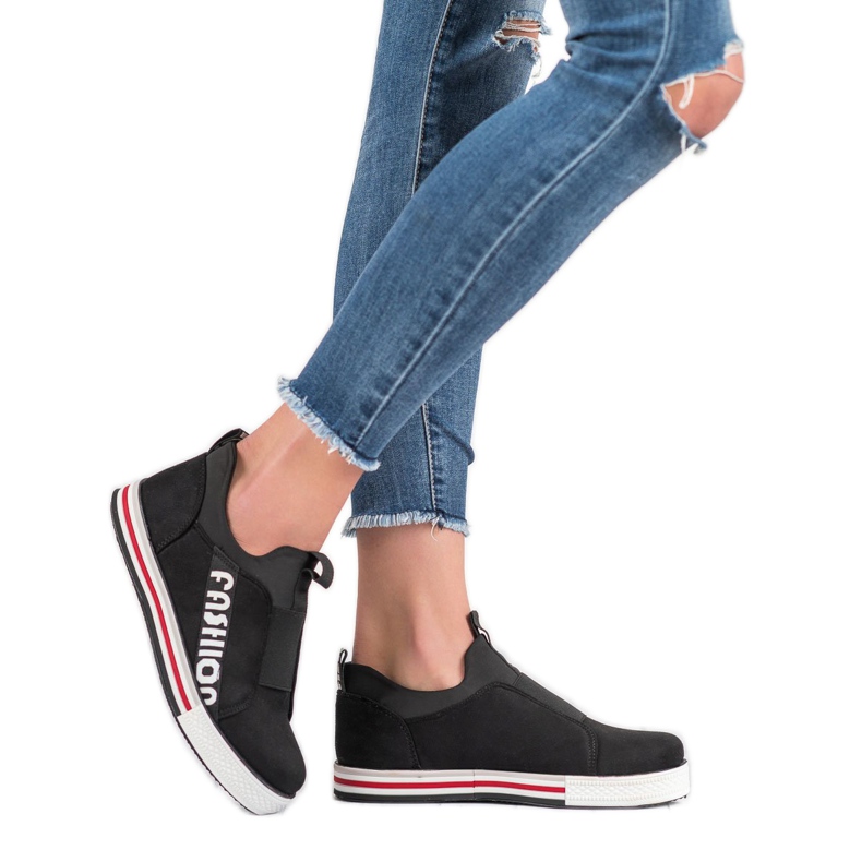 SHELOVET Scarpe sportive di moda nero 1
