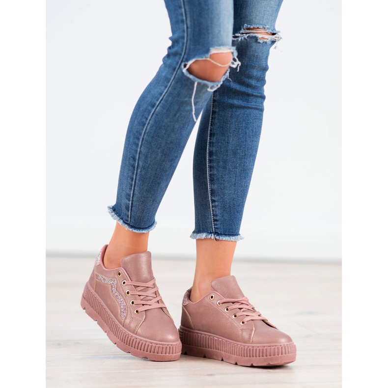 SHELOVET Scarpe da ginnastica rosa 2