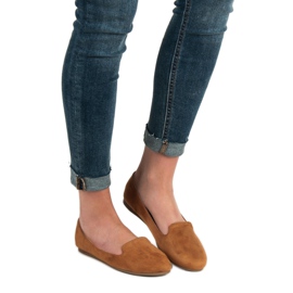 SHELOVET Signori in pelle scamosciata marrone 1