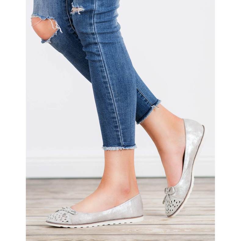 SHELOVET Ballerine casual grigio 1