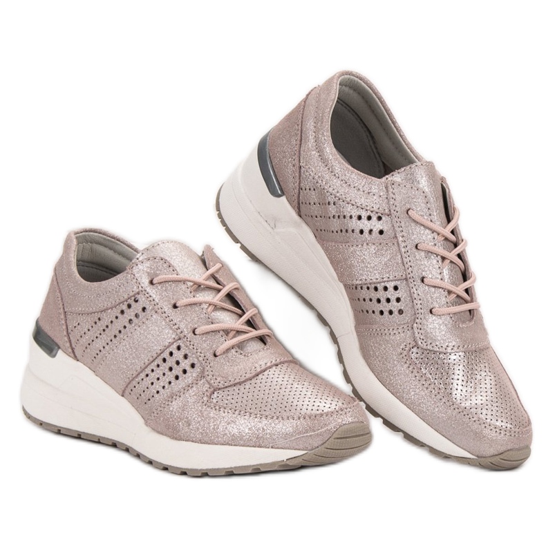Scarpe in pelle VINCEZA rosa 2