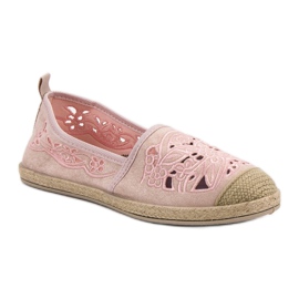 VICES Espadrillas in camoscio rosa 1