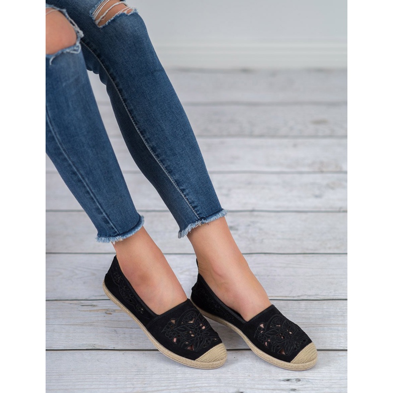 VICES Espadrillas in camoscio nero 2