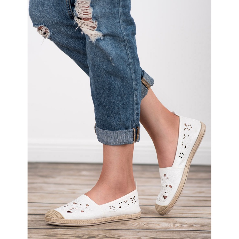 VICES Espadrillas in camoscio bianca 1
