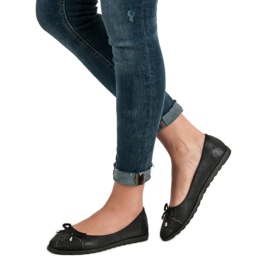 SHELOVET Ballerine casual nero 1