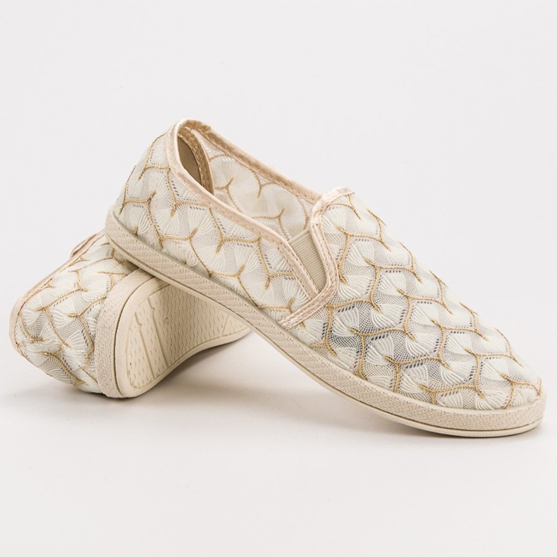 Slip in pizzo VICES marrone 2