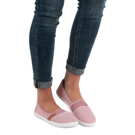 Comodi VICES Slipony bianca rosso 1