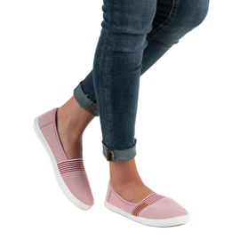 Comodi VICES Slipony bianca rosso 2