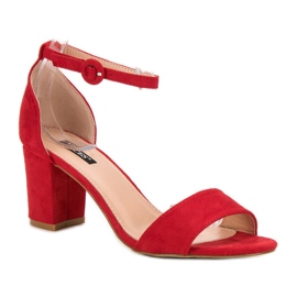 Eleganti sandali VICES rosso 1