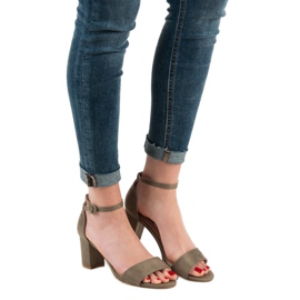 Eleganti sandali VICES verde 2