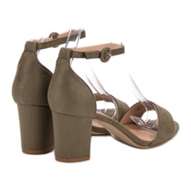 Eleganti sandali VICES verde 1