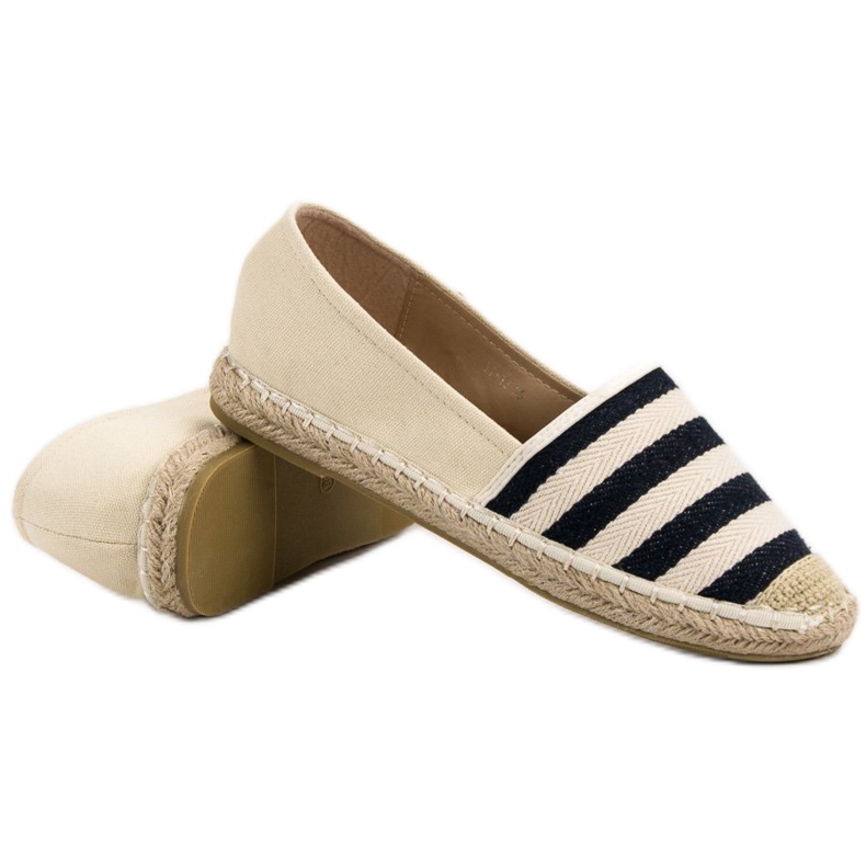 BELLAMILA Espadrillas a righe marrone 1
