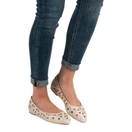 Ballerine traforate VICES beige 1