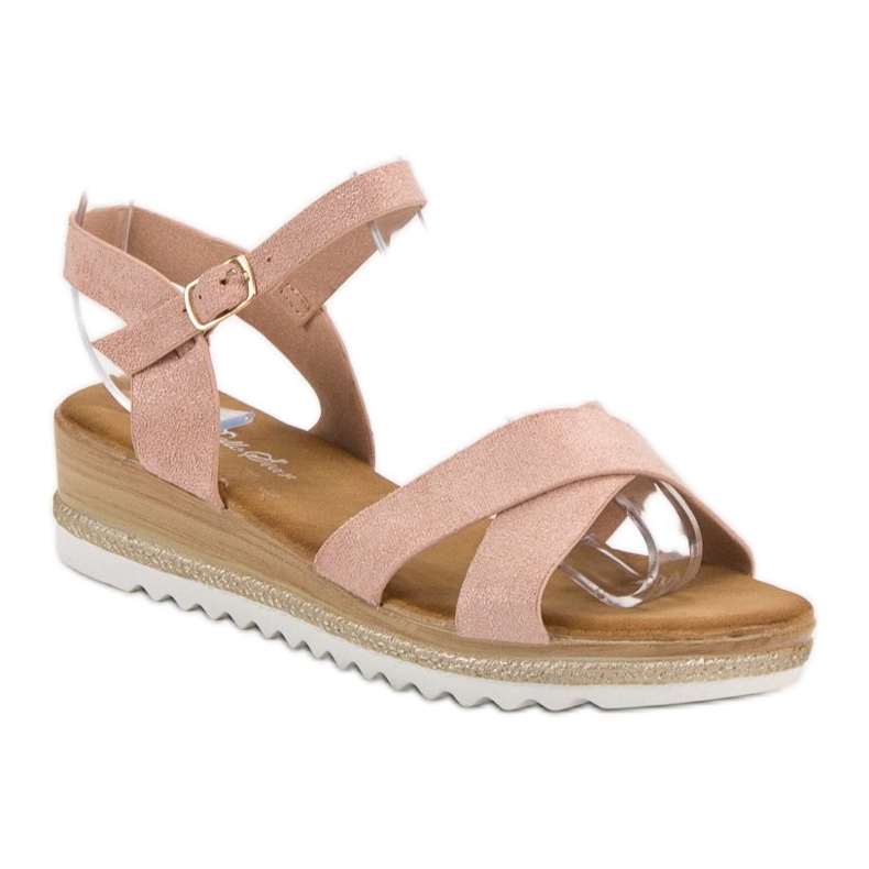 Bello Star Sandali in camoscio rosa 1