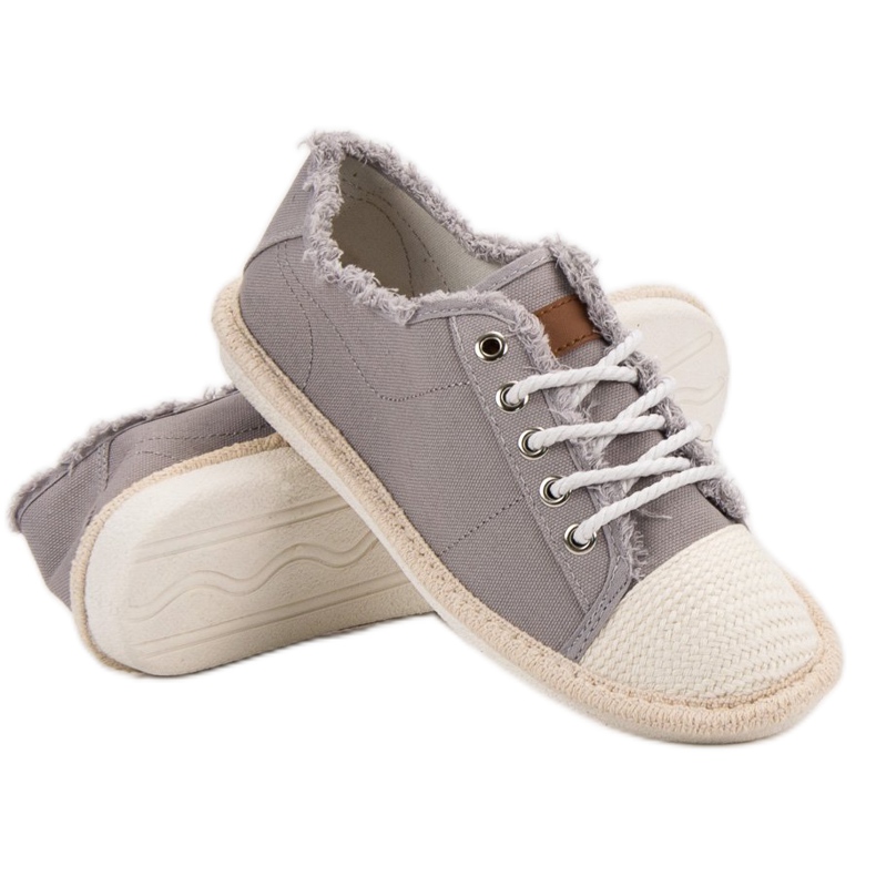 SHELOVET Espadrillas con lacci giallo 1