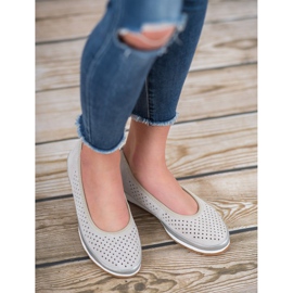 Filippo Ballerine in pelle grigio 2