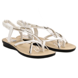 Camo Sandali bianchi senza lacci bianca 1