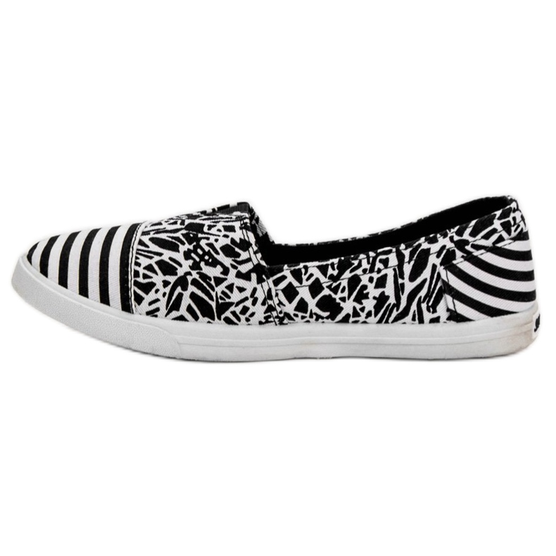 Sweet Shoes Slipon Con Motivo bianca nero 2