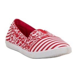 Sweet Shoes Slipon Con Motivo bianca rosso 1