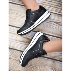 SHELOVET Scarpe sportive nere nero 2