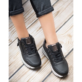 SHELOVET Scarpe sportive nere nero 1