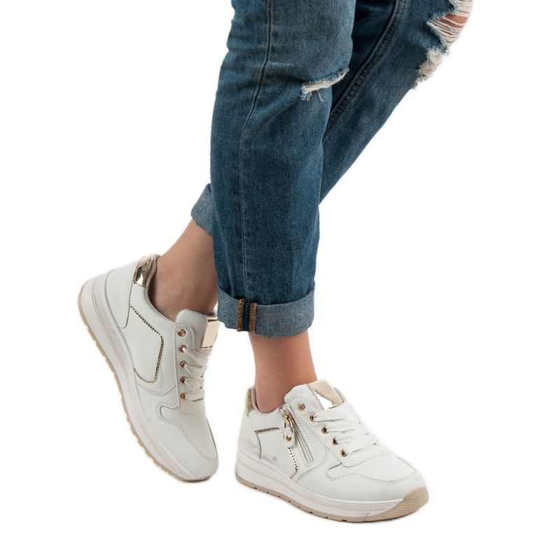 SHELOVET Scarpe sportive bianche bianco 2