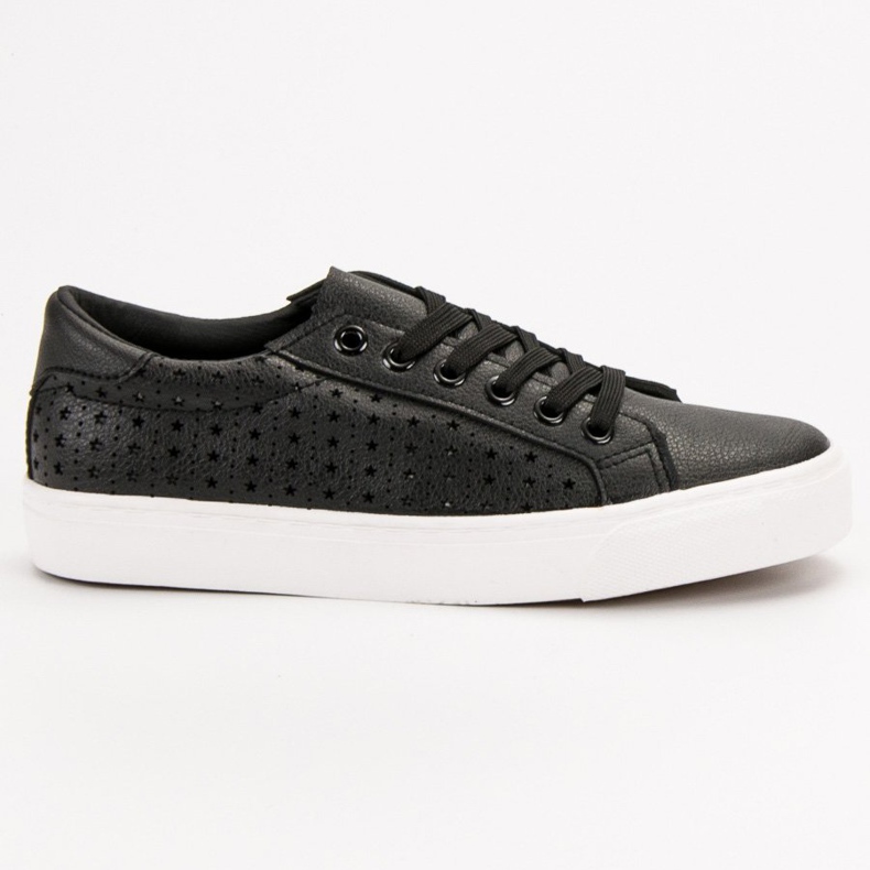 J. Star Sneakers nere traforate nero 2
