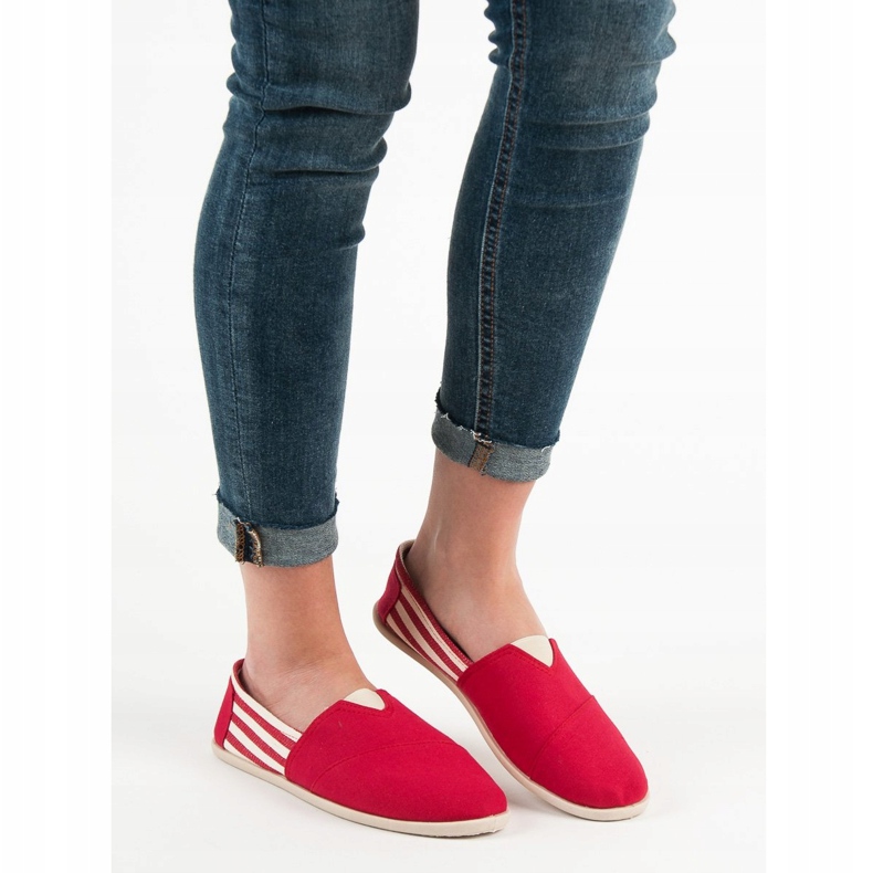 SHELOVET Comode scarpe da ginnastica slip-on rosso 2