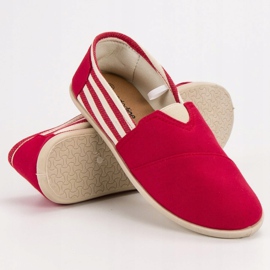 SHELOVET Comode scarpe da ginnastica slip-on rosso 1