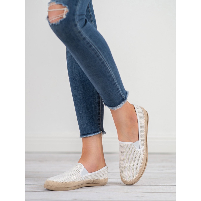 SHELOVET Espadrillas bianche bianco 1