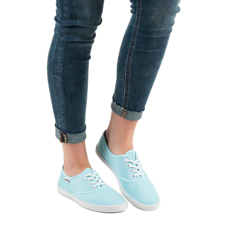 SHELOVET Sneakers con lacci blu 1