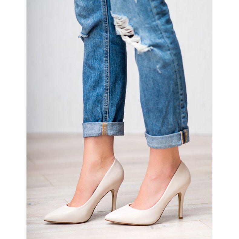 SHELOVET Tacchi alti beige 2