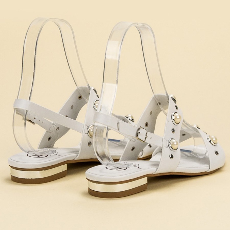 Kylie Comodi sandali flat bianco 1