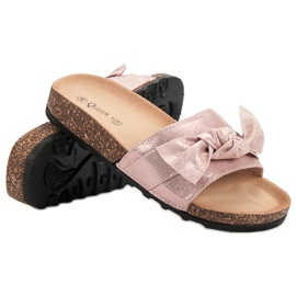Queen Vivi Pantofole Casual Con Glitter rosa 1
