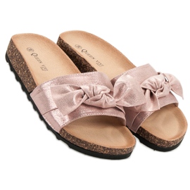Queen Vivi Pantofole Casual Con Glitter rosa 2