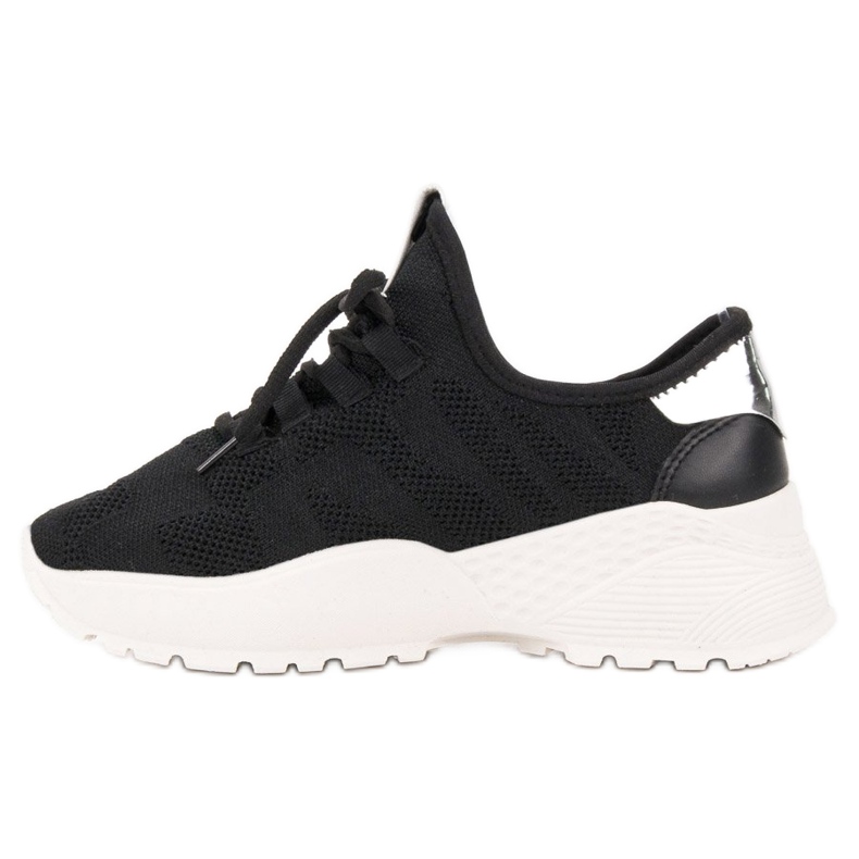 Vices Calzature sportive in tessuto nero 1