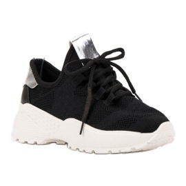 Vices Calzature sportive in tessuto nero 2