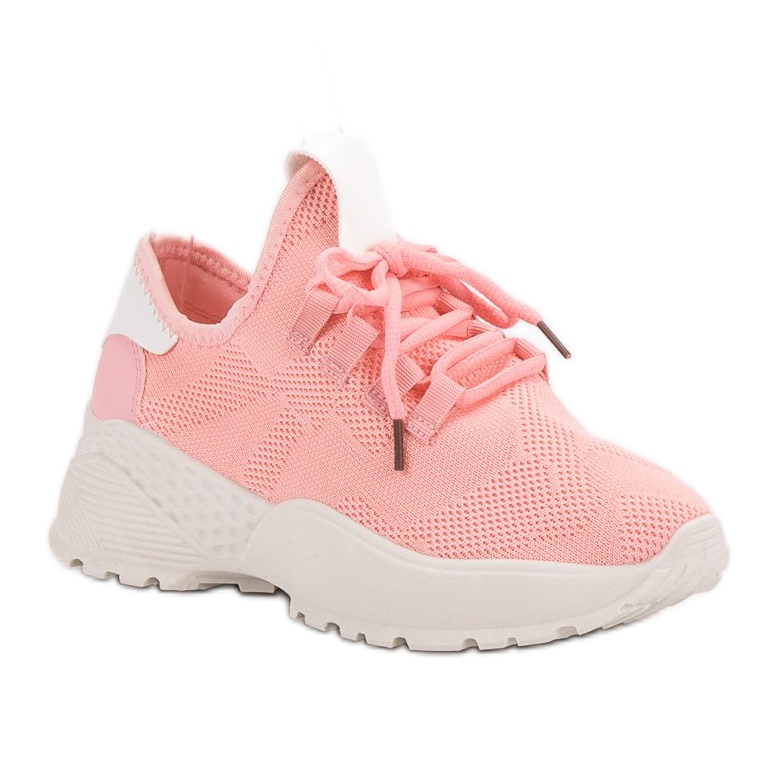 VICES Scarpe sportive in tessuto rosa 1