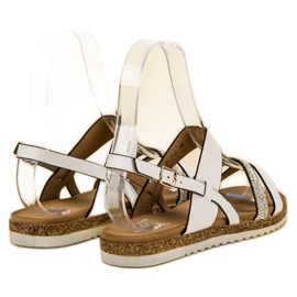SHELOVET Sandali Con Cubic Zirconia bianco 1