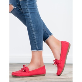 Top Shoes Mocassini rossi traforati rosso 2