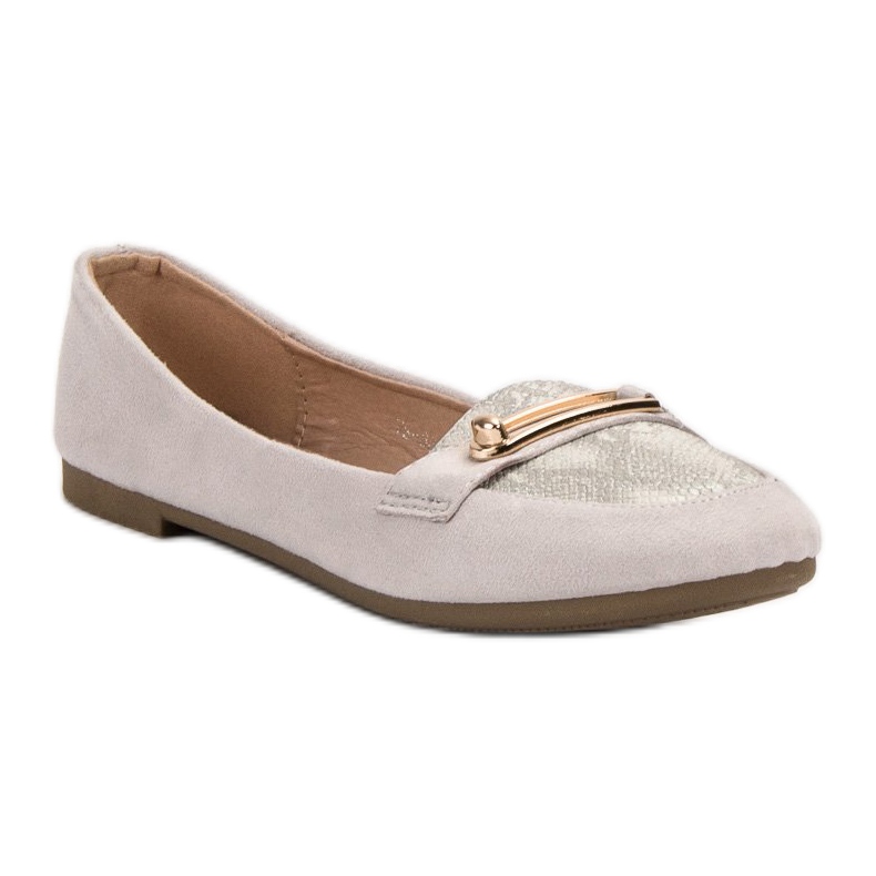 Top Shoes Ballerine alla moda grigio 1