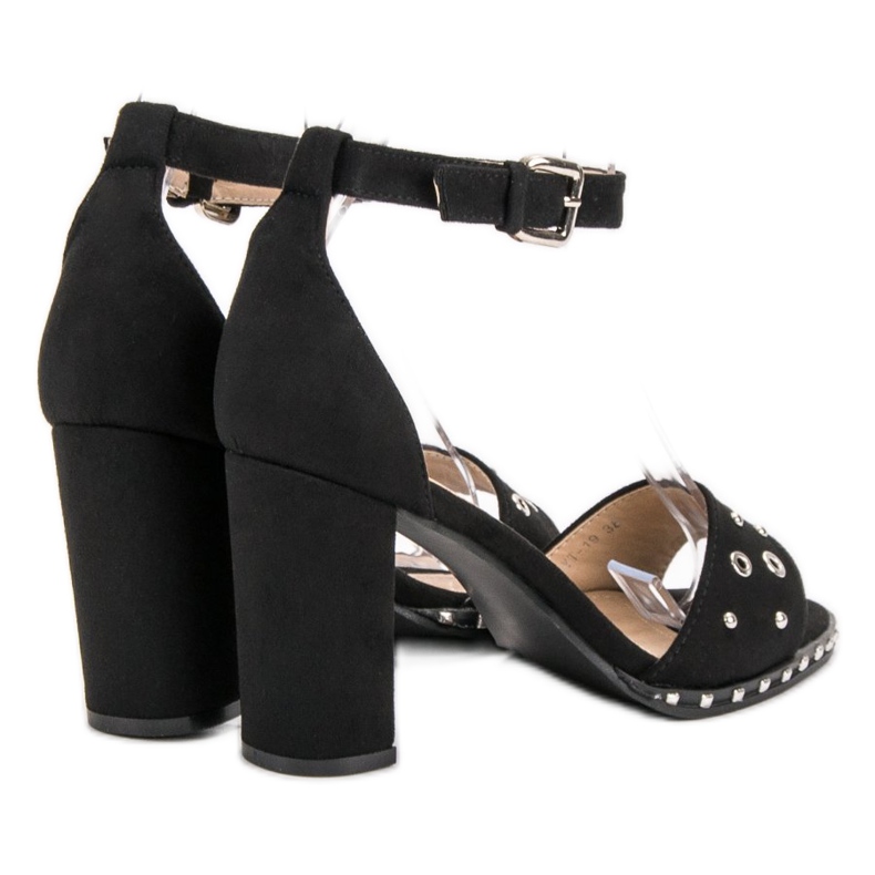 SHELOVET Sandali Con Strass nero 1
