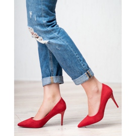 Jumex Tacchi in pelle scamosciata rosso 1