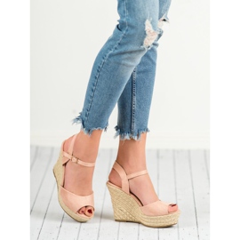 Sandali cipria rosa 1