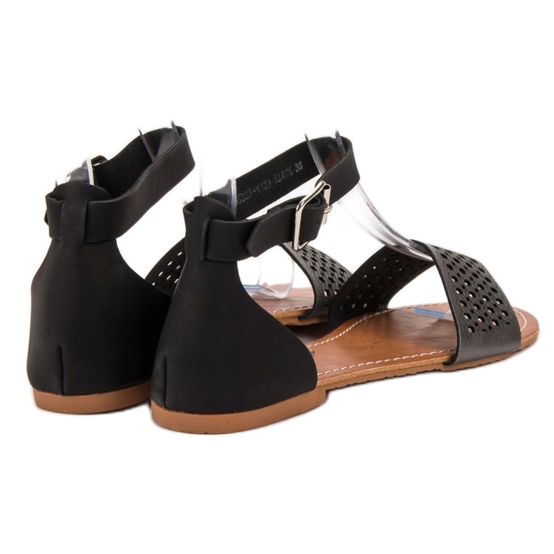 Evento Sandali traforati nero 1