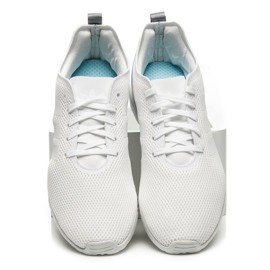Adidas Zx Flux Adv Liscio bianco blu 1