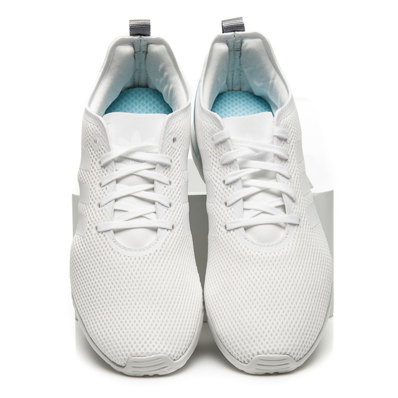 Adidas Zx Flux Adv Liscio bianca blu 1
