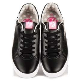 Kylie Sneakers nere con lacci nero 1