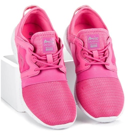 American Club Scarpe Sportive Sulla Rilegatura rosa 1